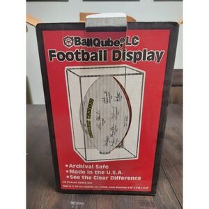 Ballqube Football Display Case  - UV‎ Protection - Brand New!